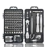 Padarsey Precision Screwdriver Set 115 in 1 Repair Tools Kit with Magnetic Driver Kit,Electronics Precision Screwdriver Set with Portable Bag for Repair Computer, Cell Phone, PC, iPhone,Lap Black