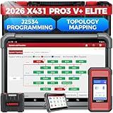 Launch X431 PRO3 V+ Elite, 2026 SmartlinkC 2.0 Bidirectional Scan Tool with J2534 Portocol, HD Trucks Scanner, 10.1 inch, Topology Map, 60+Service, Online Code, CANFD/DoIP/D-PDU, FCA, 2 Yrs Update