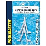 Poolmaster 37650 Swimming Pool Maintenance Adapter Spring V Clips for Pool Poles and Pool Cleaning Tools, Set of 2