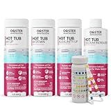 Bio Ouster Hot Tub Water Balancing Kit – Spa pH Up, pH Down, Alkalinity Increaser, Calcium Hardness Increaser & Test Strips – Spa Chemicals Starter Kit for Inflatable & Acrylic Hot Tubs – Made in USA