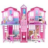 My Dreamy Doll House, 36'' Large Dollhouse Playhouse with Large Rooms & Big Furnitures, Including Elevator, Foldable Dolls House Toys Gifts for Girls Kids Ages 3+