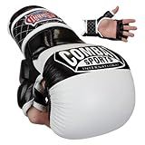 Combat Sports Max Strike MMA Training Gloves, Open Palm Fingerless Gloves for MMA, Muay Thai, and Kickboxing