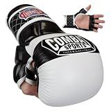 Combat Sports Max Strike MMA Training Gloves, Open Palm Fingerless Gloves for MMA, Muay Thai, and Kickboxing