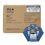 P&G Purifier of Water Portable Water Purifier Packets (240 Packets) - Emergency Water Filter Purification Powder for Emergency Kit, Survival, Camping, Hiking, Backpacking, and Disaster Preparedness