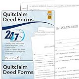 PlanNow Quitclaim Deed Form - Legal Documents Forms Transfer Claims to Property from Individual to Individual with Easy Instructions | Attorney Approved Legal Form