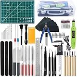 Gundam Tool Kit, 85 Pcs Professional Model Tool Kit for Gundam, Modeling Tools for Plastic Models, Gunpla Tool Kits for Adults, Model Building Tools Hobby Tools Craft Set for Repairing and Fixing