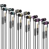 Wired Earbuds Headphones 6 Pack with Microphone Fits All 3.5mm Devices