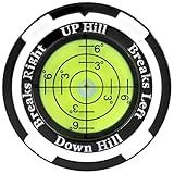 GreenNav Pro-High Precision Golf Green Reader & Golf Ball Marker with Horizontal Bubble Level, Essential Slope & Putt Line Reading Aid, Golf Accessories for Men Women (Black&Green1)