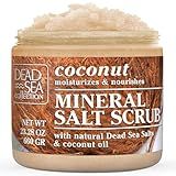 Dead Sea Collection Coconut Salt Scrub – Exfoliating Body Scrub for Women – Moisturizing and Nourishing Skin – with Pure Oils and Dead Sea Minerals (23.28 Oz)