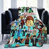 Game Blanket Ultra-Soft Cartoon Throw Blanket Air Conditioning Blanket for Couch Bed Living Room Bedroom 50"X40"
