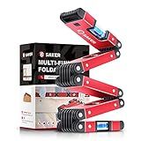 Saker Multi-function Foldable Level, 28-Inch Leveler Tool,Gifts for Men,Multi-Angle Measurement Woodworking Tools,Precise Leveling In Any Position,Folding Level Tool To Save Your Precious Time