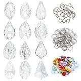 kanpura DIY Suncatchers 164pcs Sun Catchers Making Kit for Adults Clear Hanging Prism Sun Catcher with Crystals Rainbow Maker for Window Wedding Garden Christmas Decor