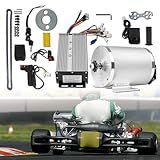 72V 3000W Brushless DC Motor Kit 4900rpm - 5800rpm with 24 mosfet 50A Controller and Throttle Grip for Scooter Bicycle Motorcycle Bike DIY Conversion Kit