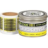 Duck Pro by Shurtape BR Code Permanent & Heavy Duty Scannable Labels, 100 Preprinted Codes per Roll, Connect Digital Information to Physical Locations for Asset Tracking & Digital Checklists, Yellow