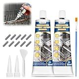2 oz Dishwasher Rack Repair Coating, Grey Dishwasher Rack Repair Kit, Strong Adhesion Flexibility High Temperature and High Pressure Resistance Extend Service Life