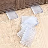 Tahikem 8 Pcs Plastic Clear Table Shims, Level Wedge for Home Furniture, Have Extreme Weight Capacity, Weather Resistant, Levelers for Wobbly Uneven Floors Fixing Toilet Leveling (Transparent)