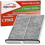 EPAuto CPJ6X (KD45-61-J6X) Cabin Air Filter includes Activated Carbon Replacement for Mazda 3 (2014-2018), Mazda 6 (2014-2021), CX-5 (2013-2025)