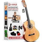 Pyle 6 String Acoustic Guitar, 9 Natural, Left Handed, 36" (PGACLS82LFT.9)
