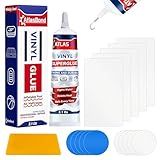 Air Mattress Patch Kit, Heavy Duty Inflatable Patch Repair Kit, Safe, Gentle, and All-in-One Vinyl PVC Glue for Blow Up Bed, Above Pool, Underwater Liners, Bounce House, Hot Tub and More