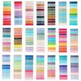 (4200 Pcs) Book Tabs for Annotating, Sticky Tabs Transparent Small Sticky Notes Flags, Colorful Morandi Page Markers for Notebooks, Multi-Colored Writable and Repositionable Book Flags Strip
