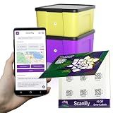 Scanlily Smart QR Label System Using AI for Inventory and Organization (90 White 2cm Diameter Stickers)