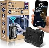 Kinisafe Alert, Wi-Fi Motion Sensor, Real-time SMS, Email, Push Alerts, IFTTT, Gun Safes, Cabinets, Home, Office, Easy Install, No Subscription, Long Lasting Rechargeable Battery