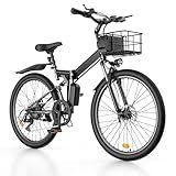 AYOLNY Electric Bike for Adults 750W Peak, 26" Mountain E-Bike, 55 Miles + 20MPH Adult Electric Bicycles for Road Sand Mountain, Black