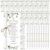 Tenceur 100 Sets Wedding Bridal Shower Pens for Guests with Thank You Cards and Twine Wedding Reception Party Favors Retractable Ballpoint Pens Bulk Black Ink for Proposal Bachelor Party Supplies