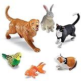 Learning Resources Jumbo Domestic Pets - 6 Pieces, Ages 2+ Preschool Pet Toys, Classroom Desk Pets, Preschool Learning Toys