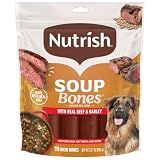 Nutrish Soup Bones Premium Dog Chews with Real Beef and Barley, 11 Chews, Packaging May Vary (Rachael Ray)