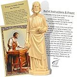 Religious Gifts Saint Joseph Statue Home Seller Kit with Prayer Card and Instructions