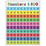 Teacher Created Resources Colorful Numbers 1-100 Chart, 17" x 22"
