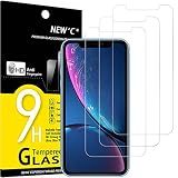 NEW'C 3 Pack Designed for iPhone 11 and iPhone XR Screen Protector (6.1"), Enhanced Tempered Glass Protection, Case Friendly Scratch Resistant,Bubble-Free, Ultra Resistant