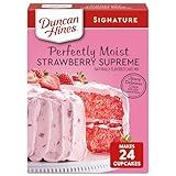 Duncan Hines Signature Cake Mix, Strawberry Supreme, 16.5 oz