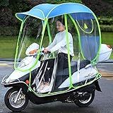 Fully Enclosed Motor Scooter Motorcycle Umbrella Mobility Sun Shade & Rain Cover Waterproof,Universal