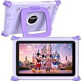 Kids Tablet 7 inch Tablet for Kids 3-12 32GB Toddler Children's Tablets with WiFi, YouTube, Baby Tablets with Shockproof Case, IPS Screen Parental Control GMS Education Games for Girls Boys (Purple)