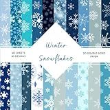 Winter Snowflakes Scrapbook Paper: | Winter Snowflakes Scrapbook Paper: | Winter Snowflakes Decorative Craft Paper | 8.5 x 8.5 inch | 40 patterned ... ... Ephemera Music Sheer Themed Patterns |