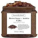 Brown Sugar & Arabica Coffee Body Scrub – Natural Exfoliating Scrub for Smooth, Glowing Skin, Hydrating & Cellulite-Reducing, Paraben-Free, Spa-Quality