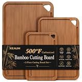 Bamboo Cutting Board 3-Piece Wooden Cutting Board for kitchen