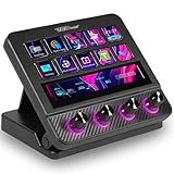 VSDINSIDE Macro Pad, Streaming Deck Stream Controller Soundboard Keypad, Programmable Keys USB Shortcut Keyboard for Gamer Streamer, Audio Mixer for OBS, YouTube, Office Desk Setup, PC, Mac