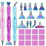 ZYNERY 40 PCS Diamond Painting Pens Kit, 13 PCS Stainless Steel Tips for Diamond Painting Accessories with 12 Clay, Diamond Art Pens 5D Diamond Painting Tools for DIY Craft (Gradient Color)