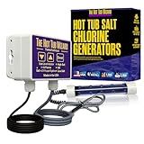 The Hot Tub Wizard - Hot Tub Salt Chlorine Generator - Keeps It Clean & Clear and Helps Prevent Rash & Itch - Easily Convert Any Hot Tub or Spa to Mild Salt Water - Saltwater Chlorinator - Made in USA