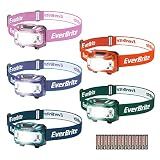 EverBrite Headlamp, 5 Pack LED Head Lamp for Kids & Adults, Red Light
