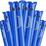 8.5 Ft Pool Water Bags 0.8mm Double Layer Hot Melt Process Water Tubes Thickened (27 Gauge) Dual Chamber Pool Cover Weights,Heavy Duty PVC Water Weight Bag,6 Pieces,Blue