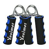 E-smartinlife Hand Grip Strengthener Set, Finger Gripper - Soft Foam Hand Exerciser for Quickly Increasing Wrist Forearm and Finger Strength, 2 Pack