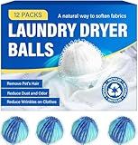 Pet Hair Remover for Laundry, Reusable Lint Traps for Washing Machine Hose, Effective Washing Balls for Pet Fur Remover 12Pcs