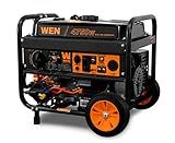 WEN 4,750-Watt 120V/240V Dual Fuel Portable Generator with Wheel Kit and Electric Start (DF475T)