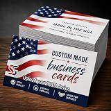 Premium Custom Business Cards - 100% US MADE - Single/Double Sided - Full Color Printing - Premium 16pt Card Stock - Upload Your Own Design - 70 to 2000 cards - Optional GLOSSY protective coating