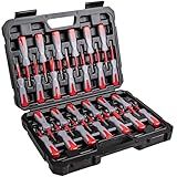 Gickbusus 26 PCS Terminal Removal Tool Kit, for Replace The Vehicle Harness Pin Connector Release Tool Kit, with Titanium Needles and Non-Slip Handles