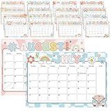 Teacher Large Desk Calendar 2026-2027, Groovy 18 Month Wall Calendar 2026 Jan.-2027 Jun. 17"x11.5" Hippies New Year Monthly Hanging Planner with Lanyard for Home School Office Organizing Gift